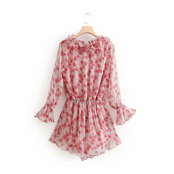 new fashion summer casual women's clothing flower printed playsuit floral bodysuit chiffon vintage womens overalls, Black;white
new fashion summer casual women's clothing flower printed playsuit floral bodysuit chiffon vintage womens overalls, Black;white