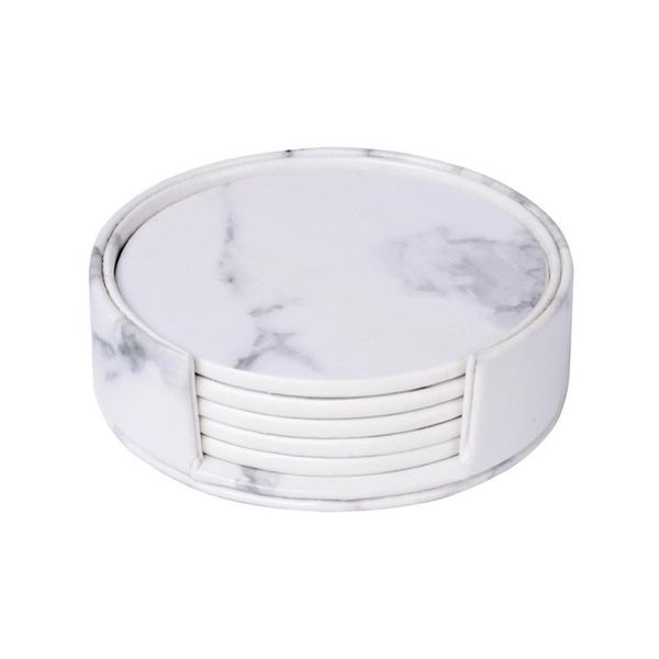 6pcs/set marble pu leather round square drink coasters placemat cup mat pad holder kitchen tableware kitchen accessories
6pcs/set marble pu leather round square drink coasters placemat cup mat pad holder kitchen tableware kitchen accessories