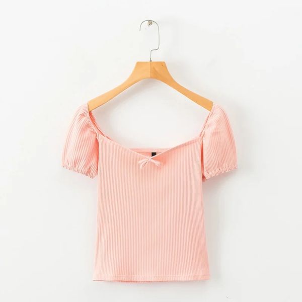 2020 women summer casual pink short sleeve shirts female chic bow frenulum elastic cotton blouse women solid femme, White
2020 women summer casual pink short sleeve shirts female chic bow frenulum elastic cotton blouse women solid femme, White