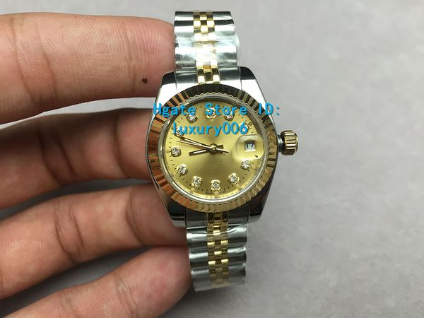 the new luxury brands president date watches gold dial women stainless watches ladies automatic wristwatch valentine's gift 28mm, Slivery;brown
the new luxury brands president date watches gold dial women stainless watches ladies automatic wristwatch valentine's gift 28mm, Slivery;brown