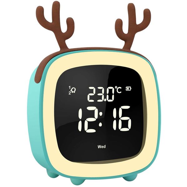 cute digital alarm clock for kids women toddler night light,dimmer,sleep timer,rechargeable battery,indoor temp for bedrooms,sno
cute digital alarm clock for kids women toddler night light,dimmer,sleep timer,rechargeable battery,indoor temp for bedrooms,sno
