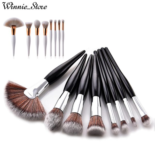 Free Shipping by ePacket! 8pcs Makeup Brushes Set Eye Shadow Foundation Black White Wood Handle Brush Sets Professional Brush Cosmetic Tool
Free Shipping by ePacket! 8pcs Makeup Brushes Set Eye Shadow Foundation Black White Wood Handle Brush Sets Professional Brush Cosmetic Tool