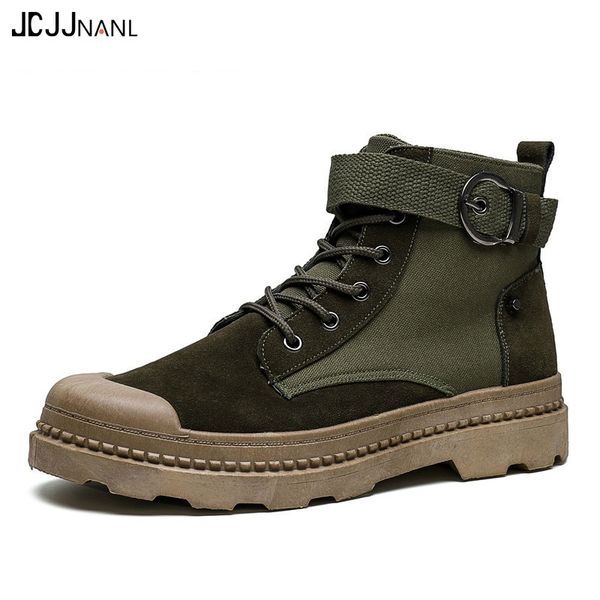 winter men canvas shoes casual high tactical boots men outdoor fashion suede leather mens ankle work boots jkpudun, Black
winter men canvas shoes casual high tactical boots men outdoor fashion suede leather mens ankle work boots jkpudun, Black