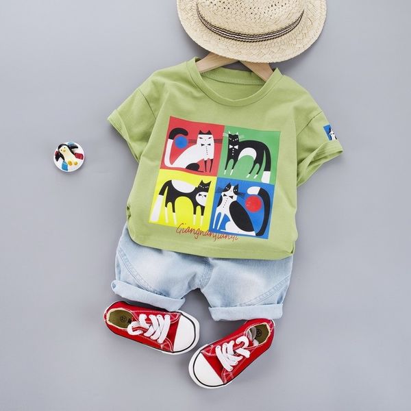kids clothes toddler baby girls boys o-neck cotton animal pattern t shirt + denim shorts 2 pcs/set children outfits 4 colors, White
kids clothes toddler baby girls boys o-neck cotton animal pattern t shirt + denim shorts 2 pcs/set children outfits 4 colors, White