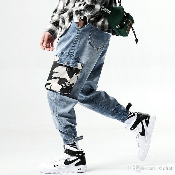 hip hip big карманы mens denim штанов модельер sweatpants streetwear шаровары повседневных бегуны джинсы tn861, Blue
hip hip big карманы mens denim штанов модельер sweatpants streetwear шаровары повседневных бегуны джинсы tn861, Blue