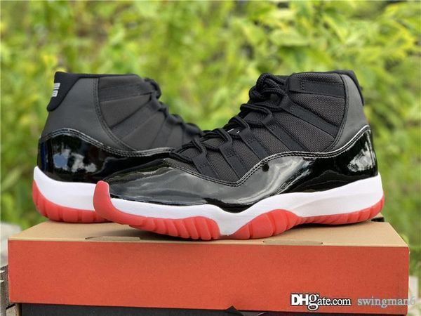 2019 new authentic air 11 bred men basketball shoes black true red white classic real carbon fiber 11s retro mans sports sneakers 378037-061
2019 new authentic air 11 bred men basketball shoes black true red white classic real carbon fiber 11s retro mans sports sneakers 378037-061