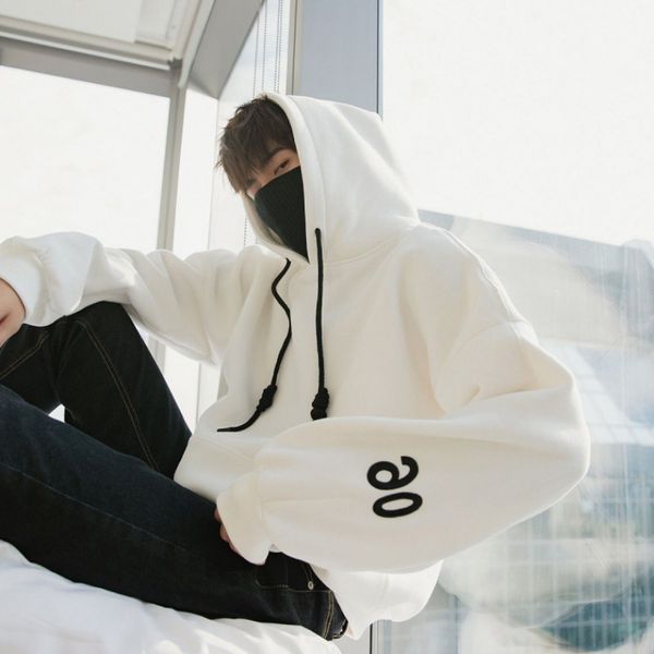 autumn & winter velvet hoodie men's korean-style loose thick mock two-piece high collar hoodie men and women couple clothes coat, Black
autumn & winter velvet hoodie men's korean-style loose thick mock two-piece high collar hoodie men and women couple clothes coat, Black