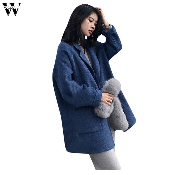 womail womens casual solid wool blend ladies coat loose women's turn-down collar korean womens coat abrigos mujer elegante 2019, Black
womail womens casual solid wool blend ladies coat loose women's turn-down collar korean womens coat abrigos mujer elegante 2019, Black