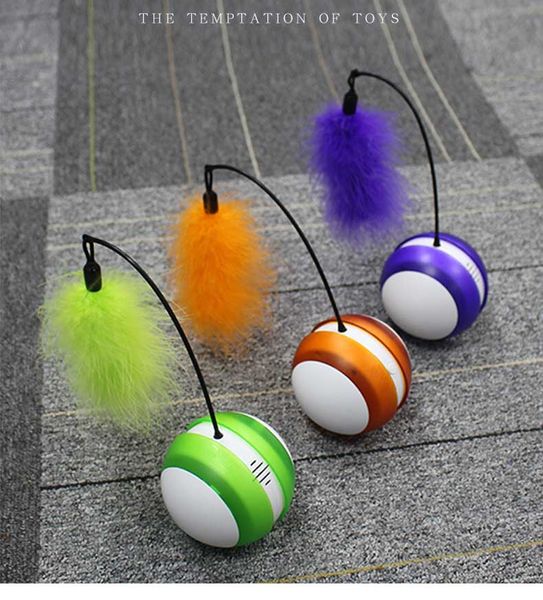 tumbler electric pet cat toy luminous sound rolling ball with feather funny cat stick cat toy
tumbler electric pet cat toy luminous sound rolling ball with feather funny cat stick cat toy