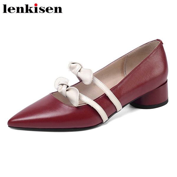 lenkisen 2020 mixed color full grain leather pointed toe med heel shoes women bowtie decorations young lady fashion pumps l2f2, Black
lenkisen 2020 mixed color full grain leather pointed toe med heel shoes women bowtie decorations young lady fashion pumps l2f2, Black