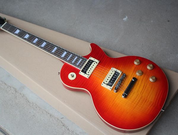 бесплатная доставка завод пользовательские cherry sunburst электрогитара с flame maple шпон, chrome аппаратные средства, rosewood грифе, пре
бесплатная доставка завод пользовательские cherry sunburst электрогитара с flame maple шпон, chrome аппаратные средства, rosewood грифе, пре