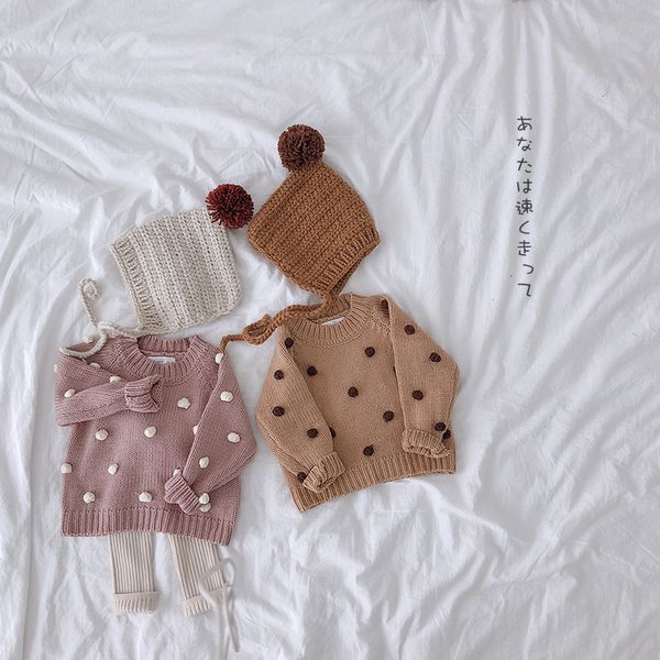 Girls Spring and Autumn Long Sleeve with Dot Sweater Children Thick Pullover Causal Fashion Top Loose Sweaters Baby Kids Clothes, Pink
Girls Spring and Autumn Long Sleeve with Dot Sweater Children Thick Pullover Causal Fashion Top Loose Sweaters Baby Kids Clothes, Pink