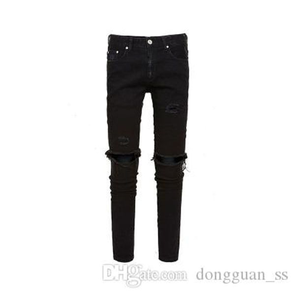 new style men's destroyed pants white ripped patches black skinny biker jeans slim dongguan_ss in stock, Blue
new style men's destroyed pants white ripped patches black skinny biker jeans slim dongguan_ss in stock, Blue
