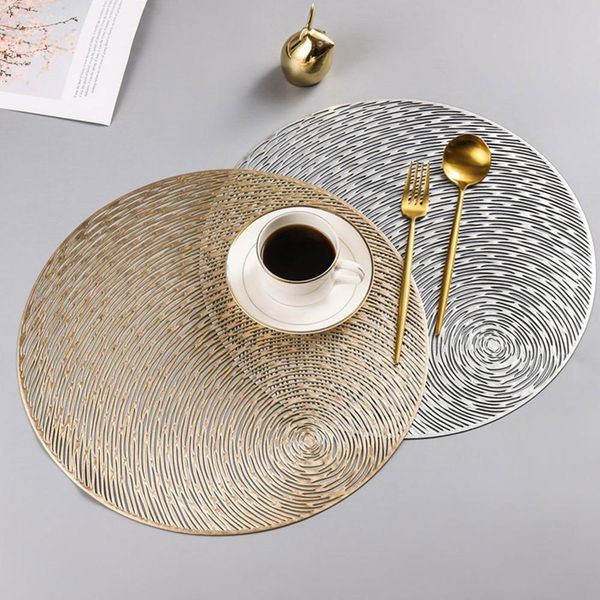 round pvc placemat heat resistant wear resistant non - slip washable table mat set de table holiday decoration
round pvc placemat heat resistant wear resistant non - slip washable table mat set de table holiday decoration