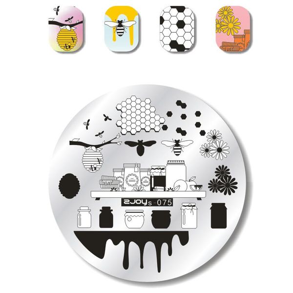 5.5cm round nail art stamp image plate forest animal flower pattern stamping plate diy nail template stamping tools, White
5.5cm round nail art stamp image plate forest animal flower pattern stamping plate diy nail template stamping tools, White