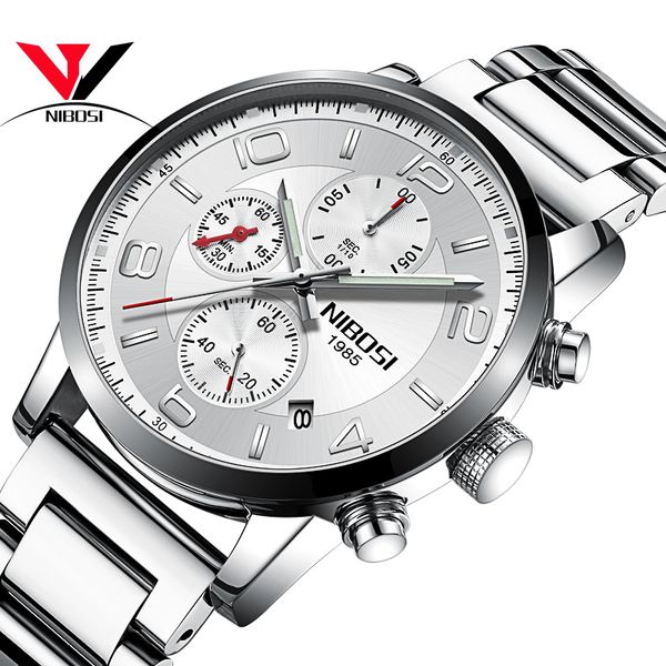 nibosi 2019 new type watch quartz wrist watch fashion stainless steel for man relogio masculino exquisite silver, Slivery;brown
nibosi 2019 new type watch quartz wrist watch fashion stainless steel for man relogio masculino exquisite silver, Slivery;brown