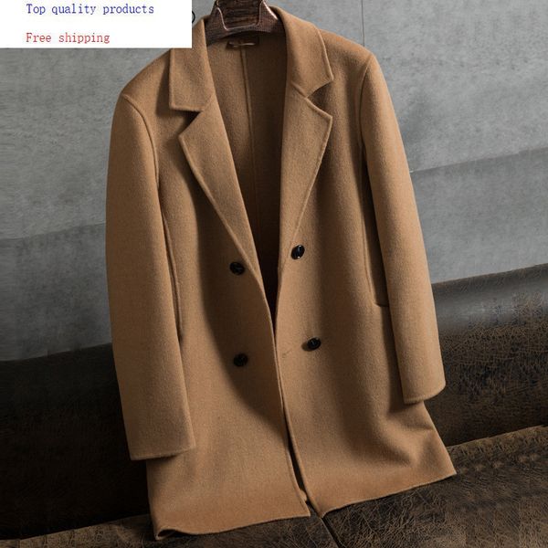 men's wool & blends ayusnue double breasted coat men spring autumn long jacket plus size mens overcoat coats abrigo hombre m064 kj2454, Black
men's wool & blends ayusnue double breasted coat men spring autumn long jacket plus size mens overcoat coats abrigo hombre m064 kj2454, Black