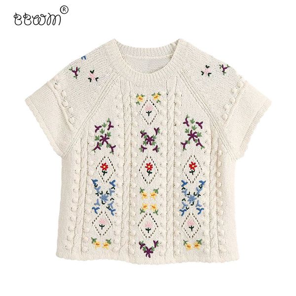 women's sweaters 2021 women stylish chic floral embroidery short sweater vintage o neck sleeve pullovers girls jumpers, White;black
women's sweaters 2021 women stylish chic floral embroidery short sweater vintage o neck sleeve pullovers girls jumpers, White;black