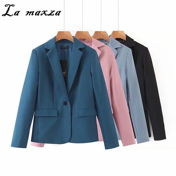 2020 elegant womens blazers slim single button fashion jacket coat korean ladies blazer, White;black
2020 elegant womens blazers slim single button fashion jacket coat korean ladies blazer, White;black