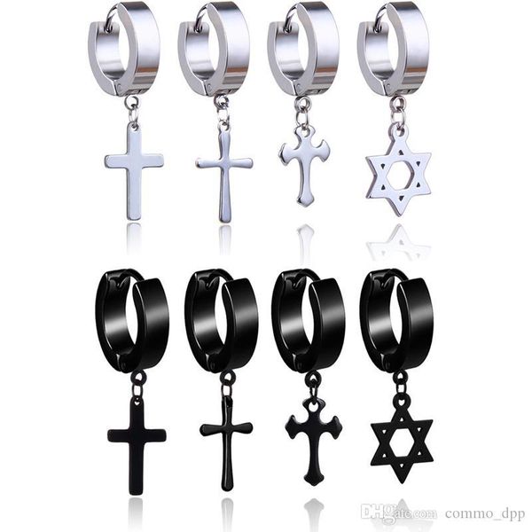 hypoallergenic stainless steel cross star dangle earrings men punk fake piercing clip on hoop earrings for women fashion jewelry gift, Silver
hypoallergenic stainless steel cross star dangle earrings men punk fake piercing clip on hoop earrings for women fashion jewelry gift, Silver