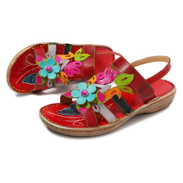 iliyah bohemian casual shoes soft genuine leather floral flat sandals adjustable hook loop cool beach sandals 2020 new summer, Black
iliyah bohemian casual shoes soft genuine leather floral flat sandals adjustable hook loop cool beach sandals 2020 new summer, Black
