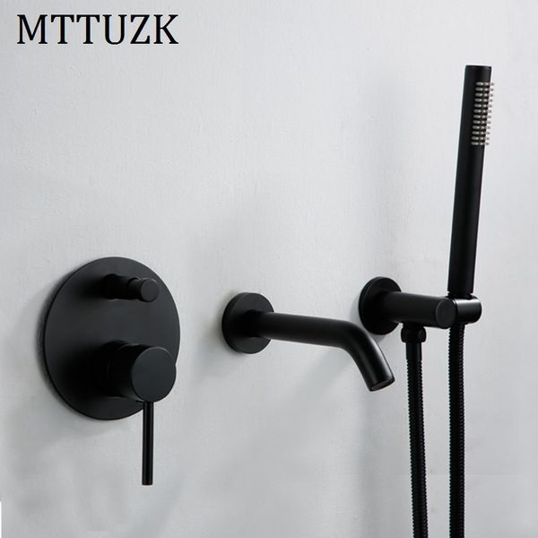 mttuzk solid brass black wall mounted bathtub mount shower set brushed gold bathtub filler cold mixer valve 2 function taps
mttuzk solid brass black wall mounted bathtub mount shower set brushed gold bathtub filler cold mixer valve 2 function taps