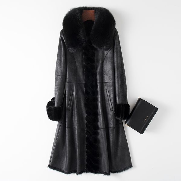 natural fur coat female vintage real collar jacket women clothes 2019 korean streetwear shearling coats 1113, Black
natural fur coat female vintage real collar jacket women clothes 2019 korean streetwear shearling coats 1113, Black