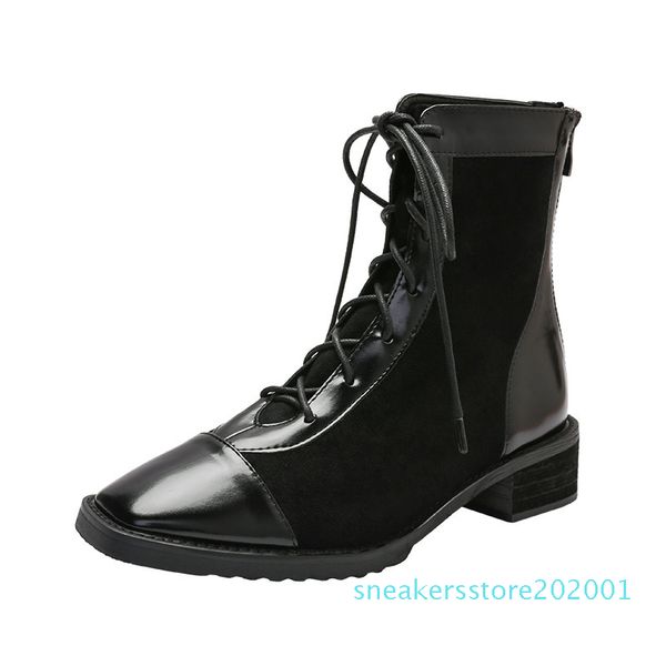 boots woman 2019 autumn women's shoes boots with bandage zipper woman short s01, Black
boots woman 2019 autumn women's shoes boots with bandage zipper woman short s01, Black
