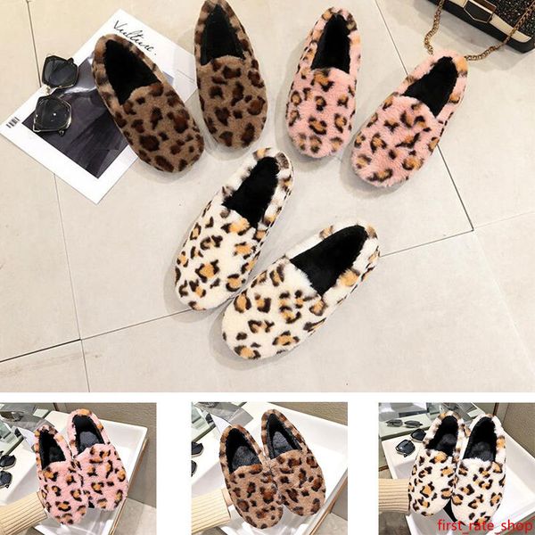 2020 student casual lazy fur shoes women's low round head flat leopard plus velvet cotton shoes winter home wear
2020 student casual lazy fur shoes women's low round head flat leopard plus velvet cotton shoes winter home wear