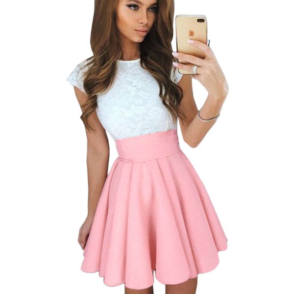 casual women's summer skirt 2019 fashion tutu mini skirt streetwear faldas solid pleated red pink high waist short skirts female, Black
casual women's summer skirt 2019 fashion tutu mini skirt streetwear faldas solid pleated red pink high waist short skirts female, Black