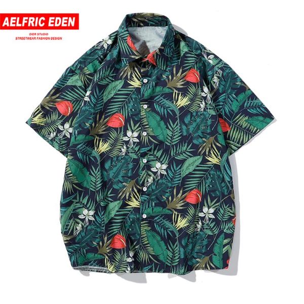aelfric eden tropical plant print hip hop men shirts streetwear harajuku loose short sleeve 2020 summer hawaii beach tpos green, White;black 
aelfric eden tropical plant print hip hop men shirts streetwear harajuku loose short sleeve 2020 summer hawaii beach tpos green, White;black