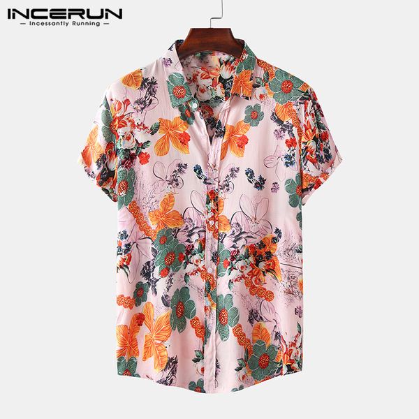 incerun цветочные printed рубашки мужчины с коротким рукавом повседневная хлопок дышащий лето нагрудные мужчины гавайские рубашки streetwear, White;black 
incerun цветочные printed рубашки мужчины с коротким рукавом повседневная хлопок дышащий лето нагрудные мужчины гавайские рубашки streetwear, White;black