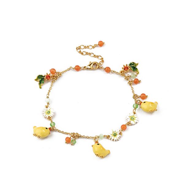 cute yellow animal plant charm bracelets for women enamel chick flower beaded chain bracelets jewelry bridesmaids gifts sl011, Black
cute yellow animal plant charm bracelets for women enamel chick flower beaded chain bracelets jewelry bridesmaids gifts sl011, Black