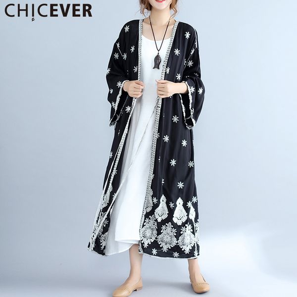 chicever 2019 embroidery floral women's windbreaker trench coat female autumn loose big size vintage cardigan long coats casual, Tan;black
chicever 2019 embroidery floral women's windbreaker trench coat female autumn loose big size vintage cardigan long coats casual, Tan;black