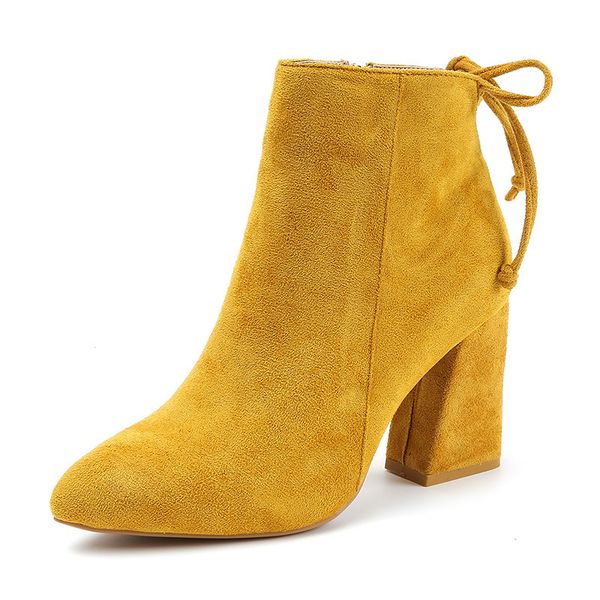2019 mid calf yellow color pointed toe zippers autumn spring women casual lace-up martin boots mx200324, Black
2019 mid calf yellow color pointed toe zippers autumn spring women casual lace-up martin boots mx200324, Black