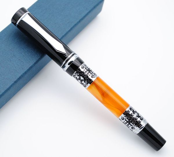 yiren luxury celluloid fountain pen m nib beautiful silver flower carving ink pen
yiren luxury celluloid fountain pen m nib beautiful silver flower carving ink pen