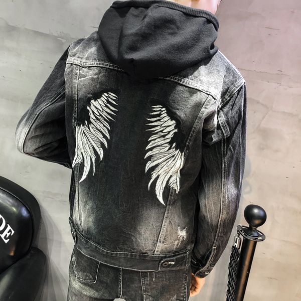 yasuguoji new 2019 hip hop wing embroidery jean jacket men denim jackets slim fit men black jacket fashion ripped, Black;brown
yasuguoji new 2019 hip hop wing embroidery jean jacket men denim jackets slim fit men black jacket fashion ripped, Black;brown