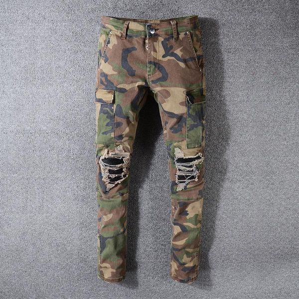 american streetwear fashion men jeans camouflage military big pocket denim cargo pants ripped jeans slim fit hip hop jeans men t200410, Black
american streetwear fashion men jeans camouflage military big pocket denim cargo pants ripped jeans slim fit hip hop jeans men t200410, Black