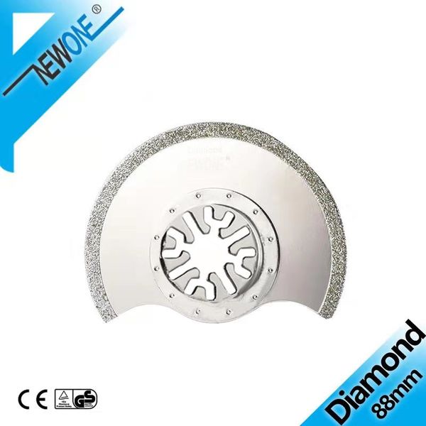 newone diamond 88mm flush segment oscillating tool saw blade for cutting out marble hard epoxy resin or cement joint
newone diamond 88mm flush segment oscillating tool saw blade for cutting out marble hard epoxy resin or cement joint