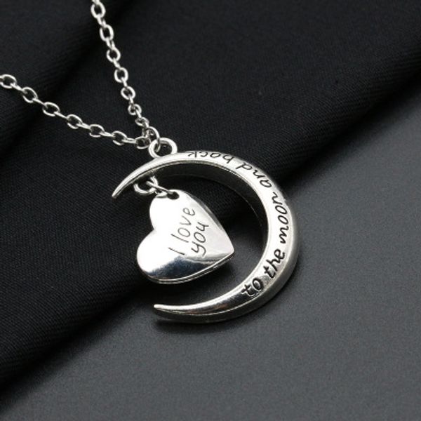 i love you to the moon and back necklace lobster clasp pendant necklaces 24" nl23 fashion jewelry 5953, Silver
i love you to the moon and back necklace lobster clasp pendant necklaces 24" nl23 fashion jewelry 5953, Silver