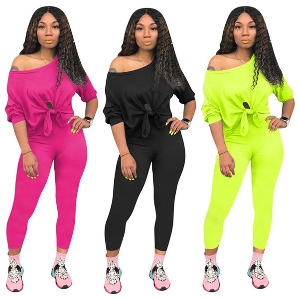 women solid tracksuit casual two piece sets designer summer clothing long sleeve t shirt legging bodycon pants fitness outfits plus size 911, White
women solid tracksuit casual two piece sets designer summer clothing long sleeve t shirt legging bodycon pants fitness outfits plus size 911, White