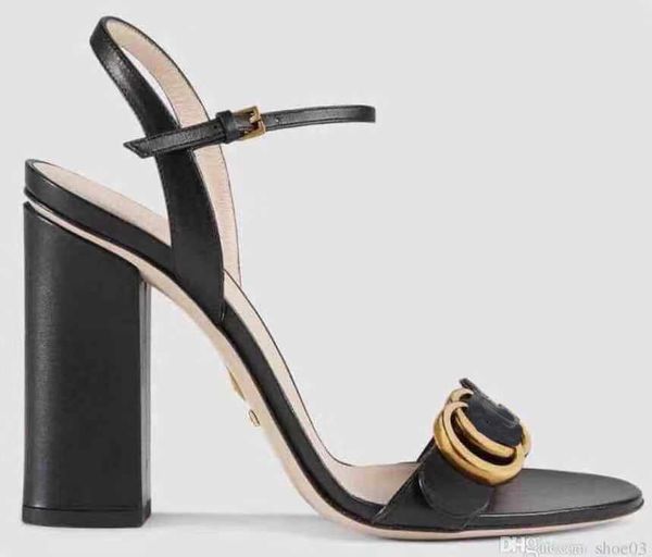 classic sandals lady summer 2019 designer's sandals metal buckle large size leather high-heeled women's shoes with 35-41 with box, Black
classic sandals lady summer 2019 designer's sandals metal buckle large size leather high-heeled women's shoes with 35-41 with box, Black