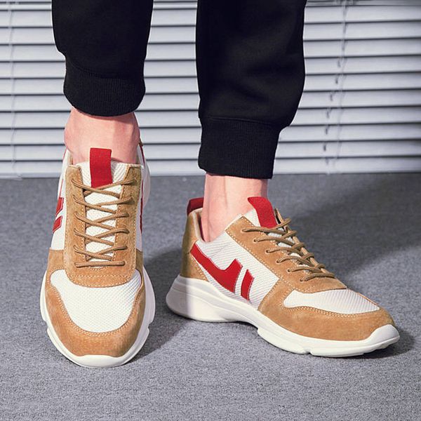 new brand men's shoes men sport running shoes lace up sneakers male student mesh breathable casual shoes zapatillas deportiva, Black
new brand men's shoes men sport running shoes lace up sneakers male student mesh breathable casual shoes zapatillas deportiva, Black