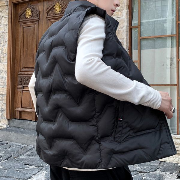 fashion mens jacket sleeveless vest 2020 spring stylish casual coats male cotton-padded male vest waistcoat men new, Black;white
fashion mens jacket sleeveless vest 2020 spring stylish casual coats male cotton-padded male vest waistcoat men new, Black;white