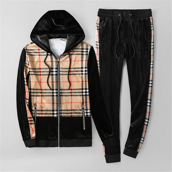 mens designer tracksuit hooded fashion brand jacket hoodie velour for men women luxury tracksuit striped zipper jacket and long pants, Gray
mens designer tracksuit hooded fashion brand jacket hoodie velour for men women luxury tracksuit striped zipper jacket and long pants, Gray