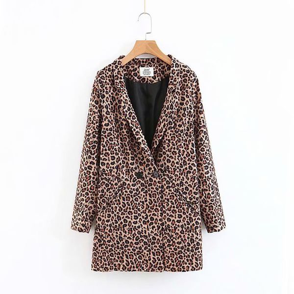 women winter coat wool cotton leopard vintage turn-down collar long coat button female outwear wild symbol lady autumn, Black
women winter coat wool cotton leopard vintage turn-down collar long coat button female outwear wild symbol lady autumn, Black