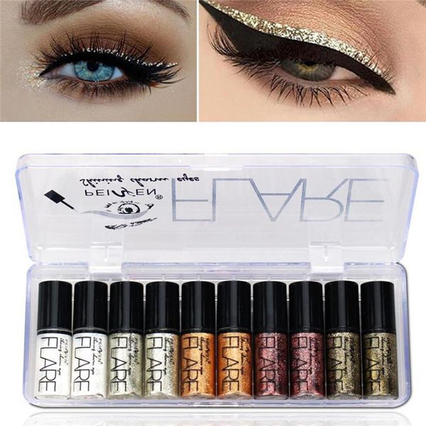 10 pcs/lot portable 5 colors metallic shiny smoky eyes eyeshadow waterproof glitter liquid eyeliner makeup eyeshadow
10 pcs/lot portable 5 colors metallic shiny smoky eyes eyeshadow waterproof glitter liquid eyeliner makeup eyeshadow