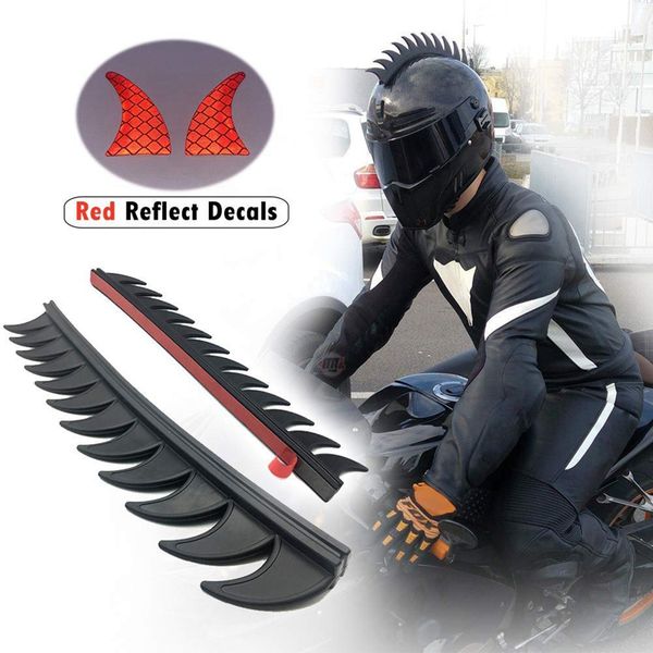 reflective motorcycle helmet mohawk spikes rubber camber saw with red helmet decals(helmet not included
reflective motorcycle helmet mohawk spikes rubber camber saw with red helmet decals(helmet not included