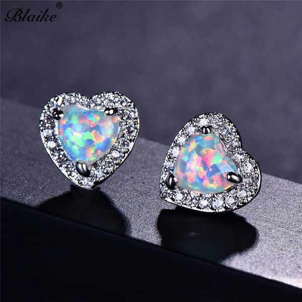 blaike simple white gold filled stud earrings for women white fire opal earring lover cute heart wedding jewelry birthday gift, Golden;silver
blaike simple white gold filled stud earrings for women white fire opal earring lover cute heart wedding jewelry birthday gift, Golden;silver