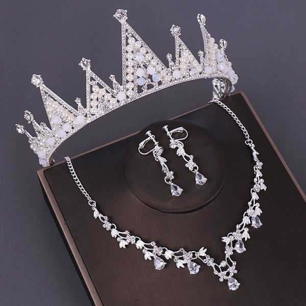 kmvexo 3pcs opval crystal bridal wedding costume jewelry sets necklaces earrings tiaras sets wedding engagement jewelry 2019 new, Silver
kmvexo 3pcs opval crystal bridal wedding costume jewelry sets necklaces earrings tiaras sets wedding engagement jewelry 2019 new, Silver
